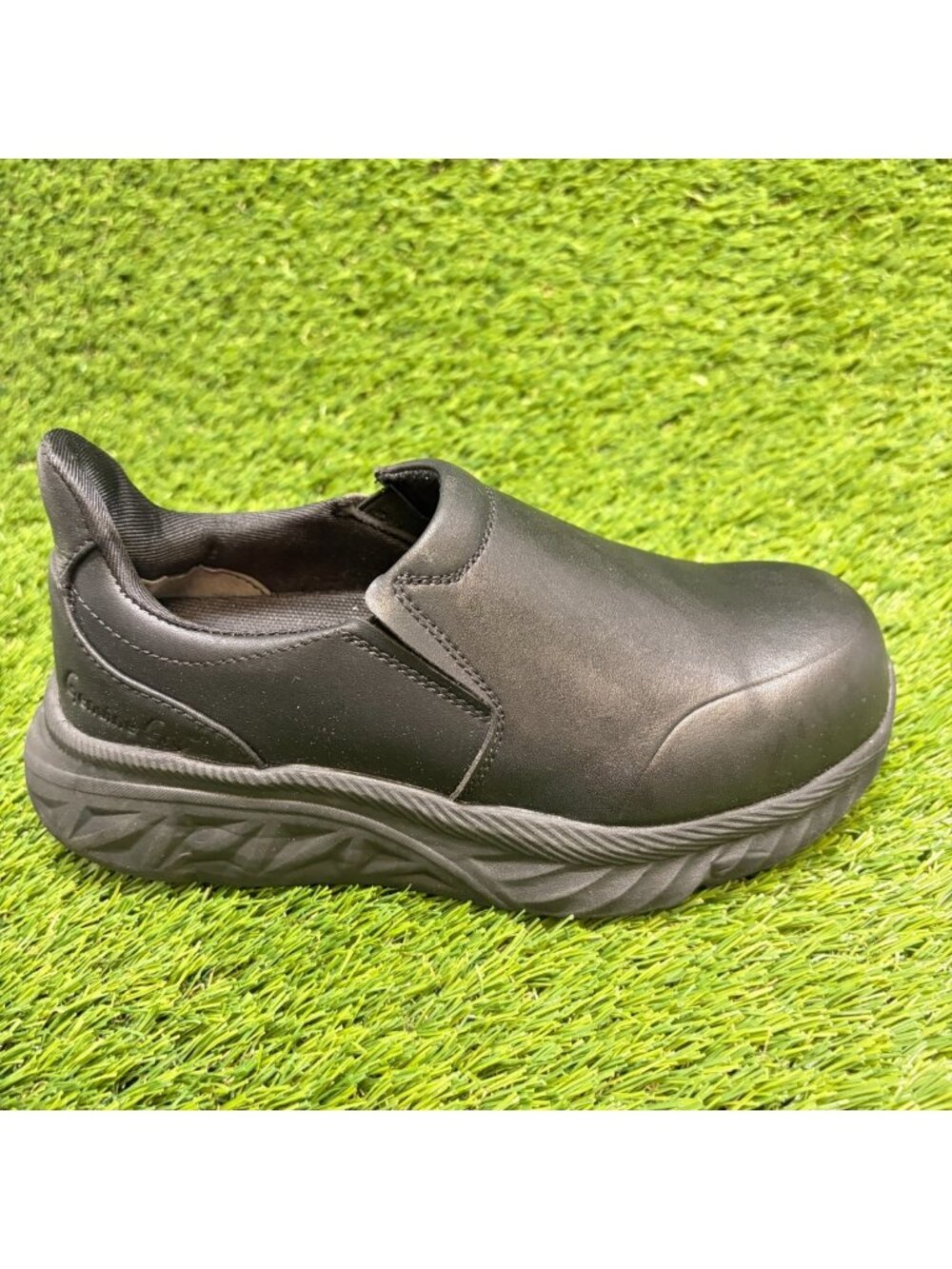 Genuine Grip 1401 SR Womens Size 6 Black Leather Composite Safety Toe Work Shoes